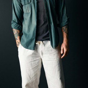 imogene + willie - the lounge pant in stone